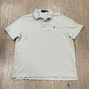 Polo by Ralph Lauren Men's Light Heather Gray Short Sleeve Polo Size XXL